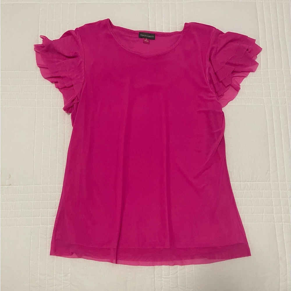 Vince Camuto Ruffle Sleeve Blouse